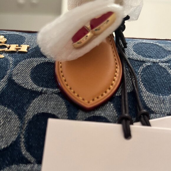 Coach Large Denim Rowan Bag (NWT) - Picture 13 of 16